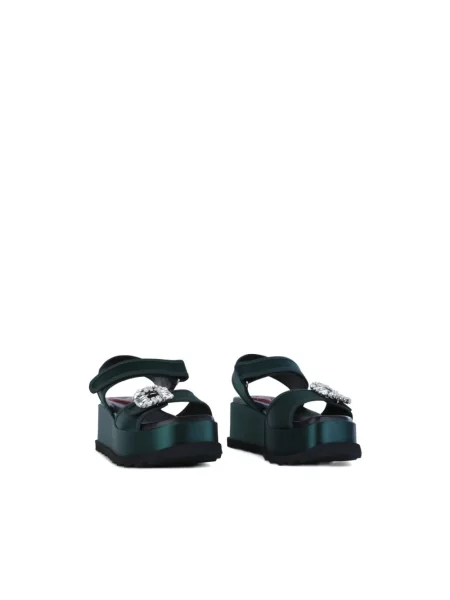 Sandały Roger Vivier na platformie zielone