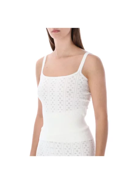 Dzianinowy top Jw Anderson biały