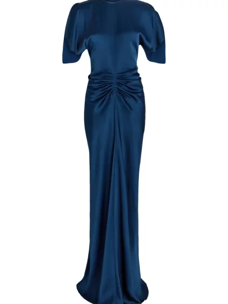 Rochie maxi Victoria Beckham albastru