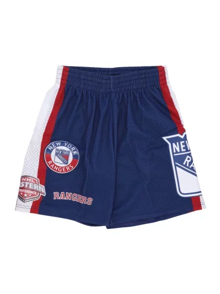 Szorty Mitchell & Ness z siateczką niebieskie