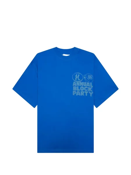 Тениска Honor The Gift с принт синьо