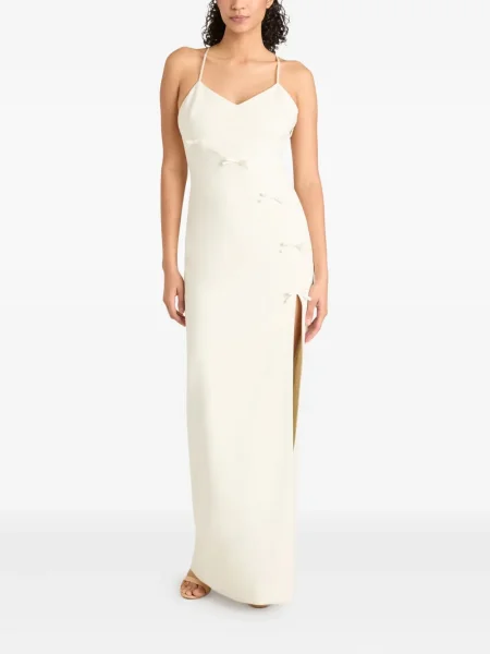 Rochie maxi Cinq A Sept cu funde de costum