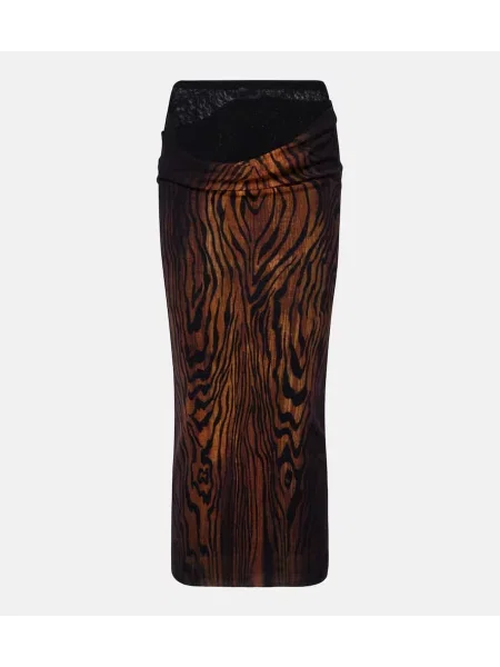 Spódnica midi Jean Paul Gaultier tiulowa do kolan czarna