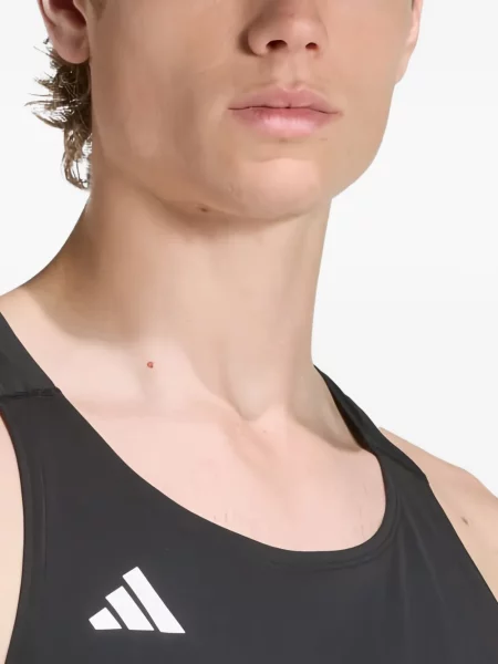 Prugaste tenisice Adidas Adizero s vezicama od brušene kože crna