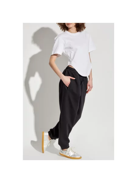 Spodnie dresowe Adidas By Stella Mccartney z logo czarne