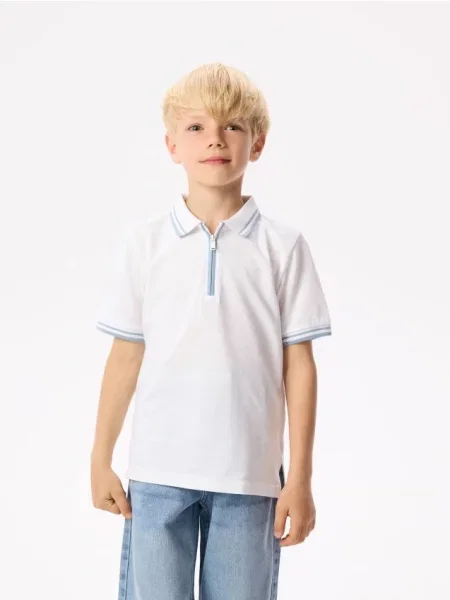 Reserved Tričko polo biela