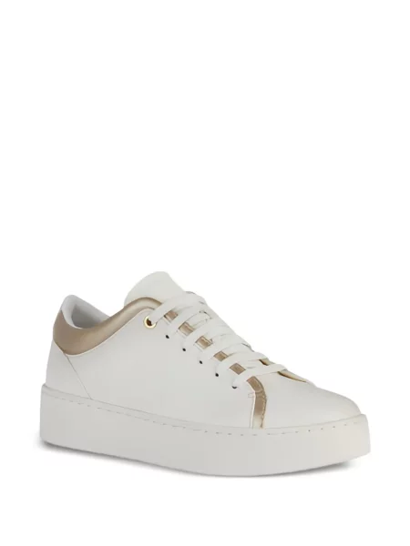 Fűzős csipkés sneaker Geox fehér