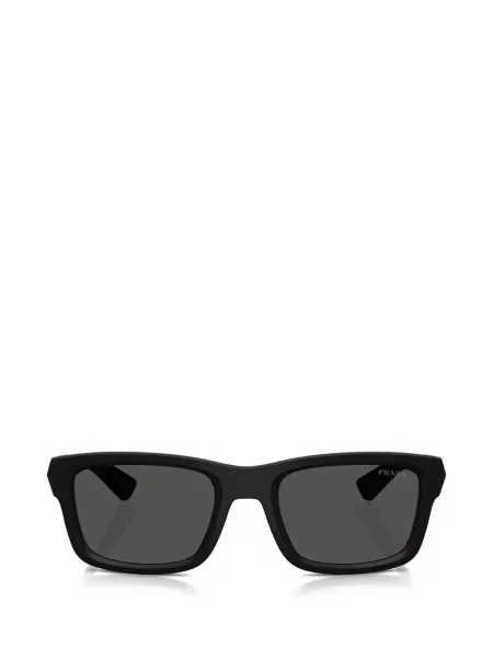Ochelari de soare dreptunghiulari Prada Linea Rossa negru