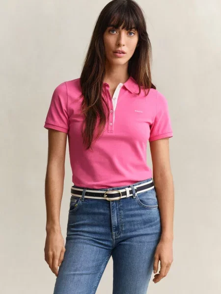 Gant koszulka polo Kobiety wyrazisty róż S