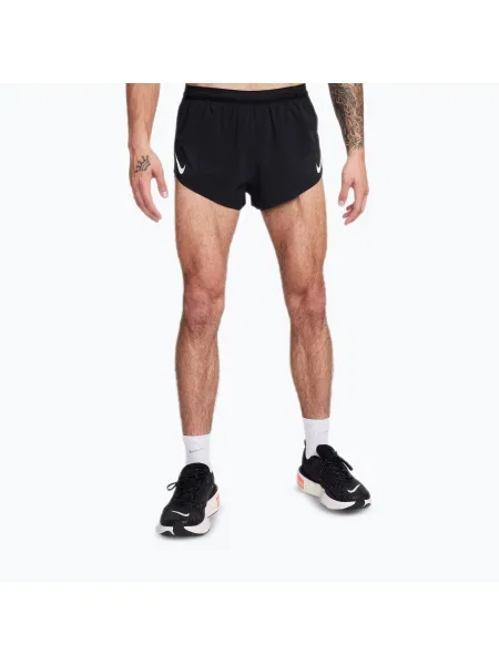 Шорти для бігу Nike AeroSwift Dri-Fit ADV black/summit white білі