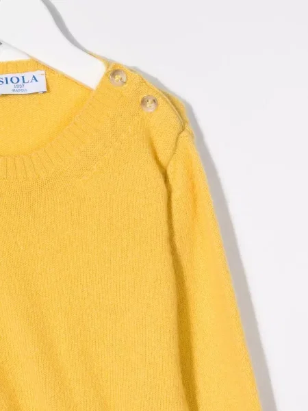 Sweter dziecięcy Siola żółty