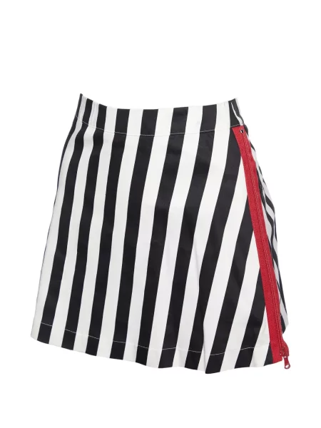 Dryžuotas mini sijonas Love Moschino a eilutė balta