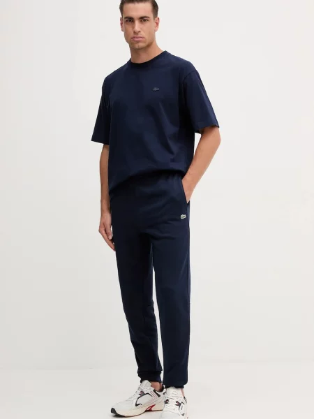 Спортивні штани Lacoste однотонні синій