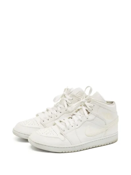 Sneakerși Jordan Air Jordan 1 din piele alb