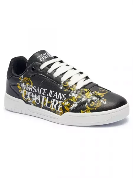 Versace Jeans Couture Sneakers Fondo Brooklyn cu adaos de piele negru