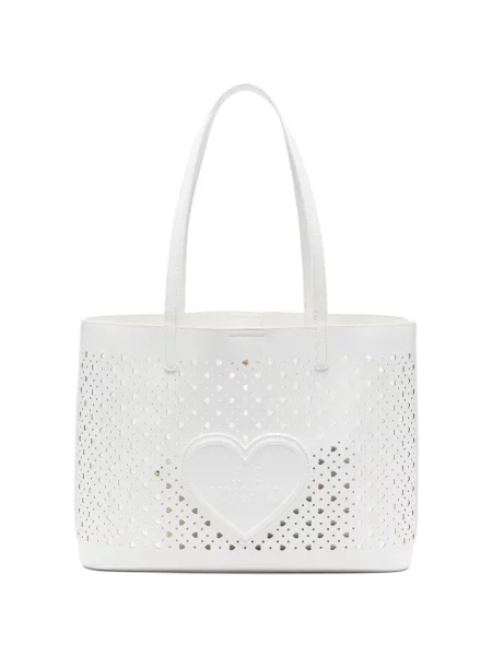 Torebka Love Moschino w serca biała