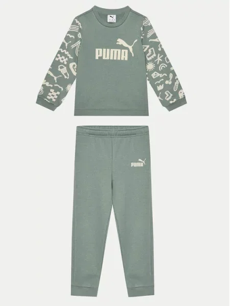 Детский спортивный костюм Puma зеленый