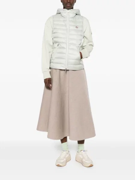 Vestă Moncler cu glugă verde