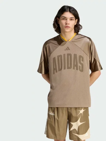 Футболка adidas перероблений коричневий