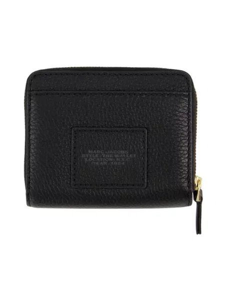 Portfel Marc Jacobs skórzany z magnetycznym zapięciem czarny
