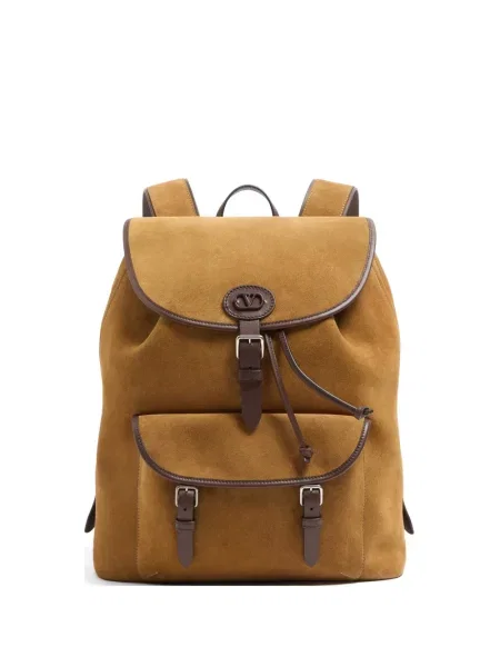Rucsac Valentino Garavani din piele de căprioară