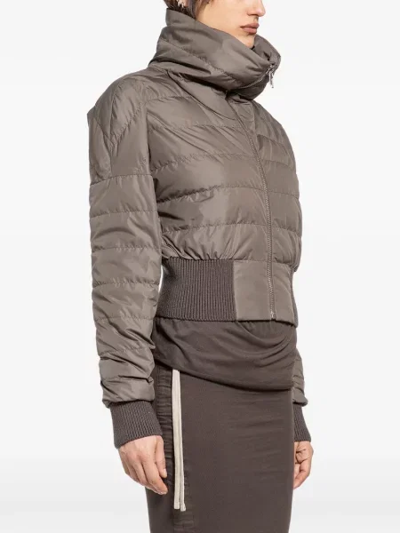 Matlasat decupat geacă Rick Owens maro