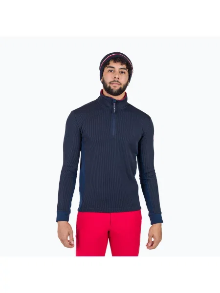 Мъжки скиорски суитшърт Rossignol Cieloalto Fleece Half zip dark navy синьо