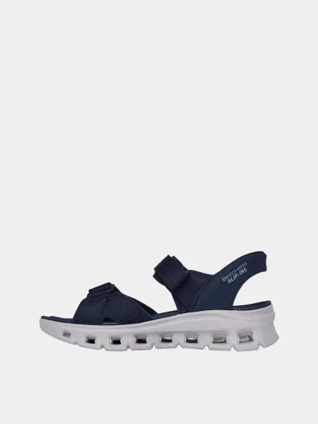 Кожаные сандалии Skechers синие