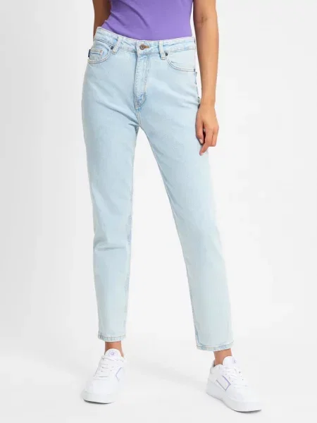 HUGO BLUE Dżinsy Noe Kobiety jednolity niebieski