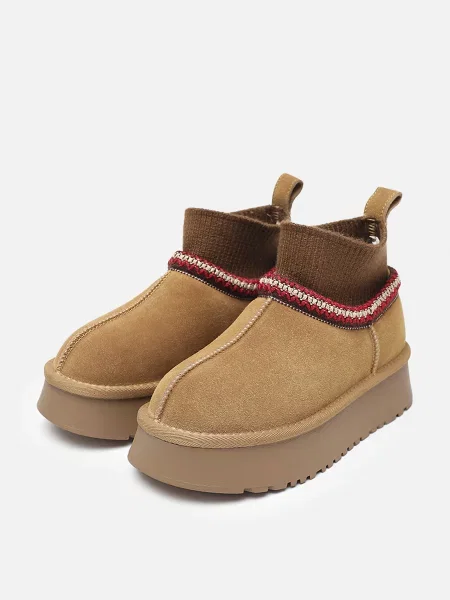 Замшеві Чоботи YUKI коричневий