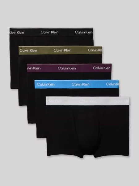 Obcisłe bokserki o kroju relaxed fit z mieszanki bawełny w Calvin Klein Underwear fioletowe