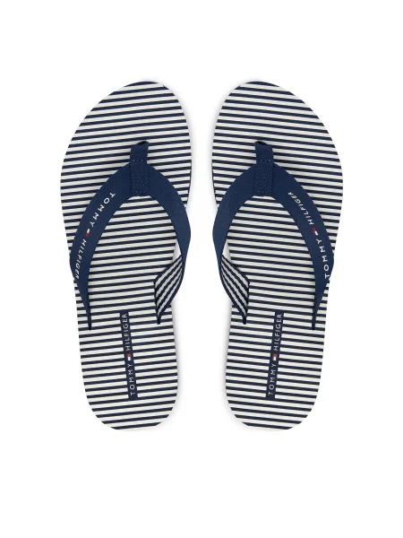 Női flip-flop papucsok Tommy Hilfiger Ithaca Stripe Summer preppy navy. Méret: 36 EU kék