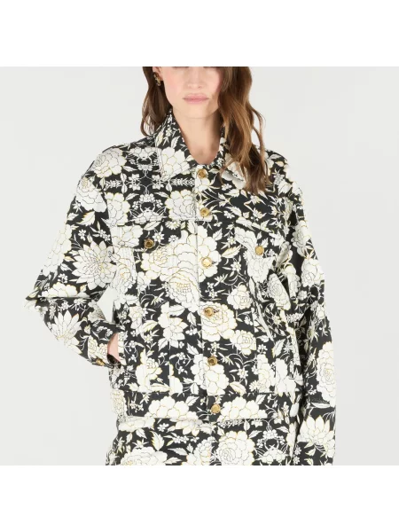 Kurtka jeansowa Roberto Cavalli czarna