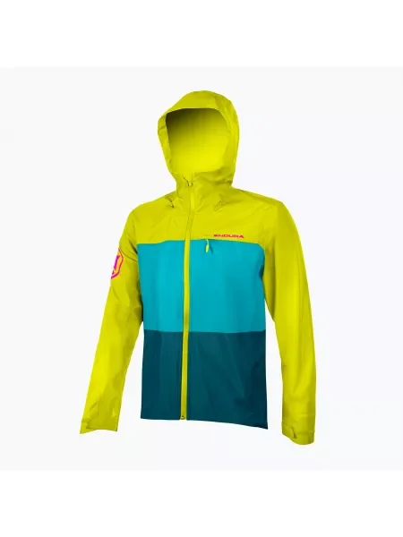 Jachetă de ciclism pentru bărbați Endura Singletrack II Waterproof lime verde