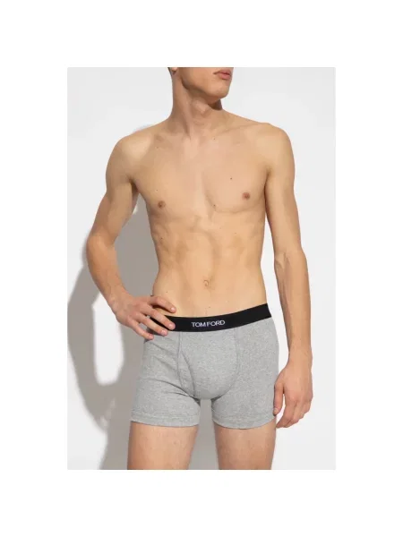 Bokserki Tom Ford z logo szare