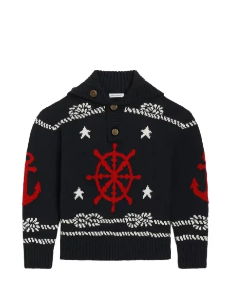 Sweter dziecięcy Dolce And Gabbana niebieski