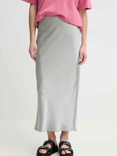Samsoe Samsoe spódnica SAAGNETA maxi prosta szary