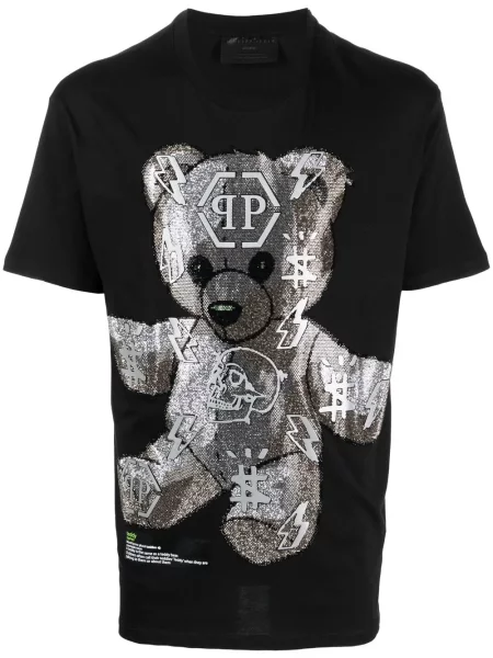 Scurt ursuleț de pluș tricou Philipp Plein negru