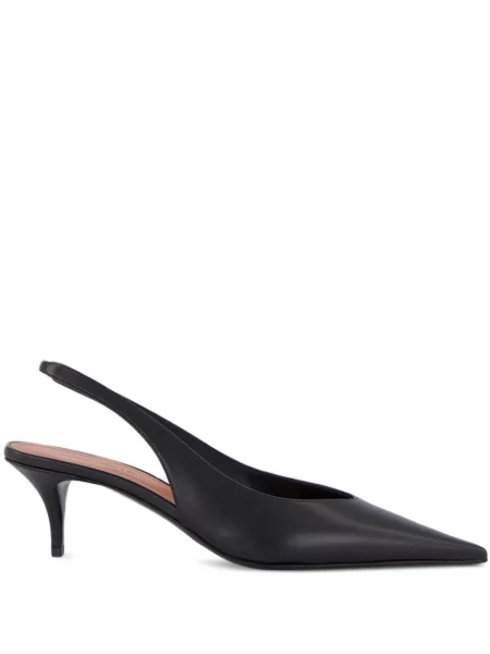 Pantofi cu toc Amina Muaddi slingback negru