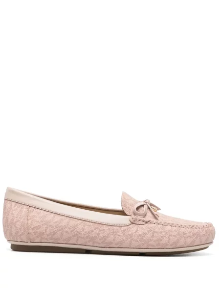 Δερμάτινα sneakers Michael Michael Kors με φιόγκο με τακούνι-σφήνα μαύρο