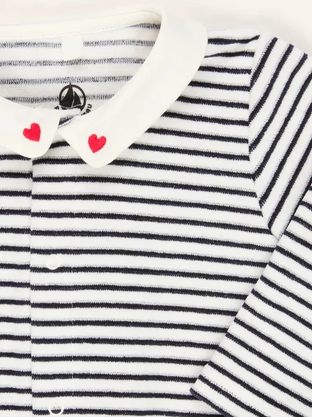 Petit Bateau Kombinezon weiss granatowa