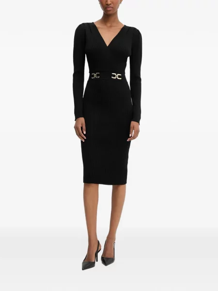 Rochie midi Morgan cu cataramă negru