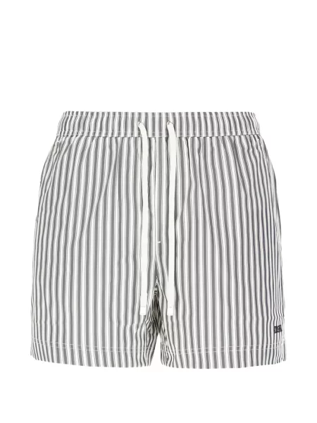 Slip de baie Zegna cu dungi cu cordon albastru