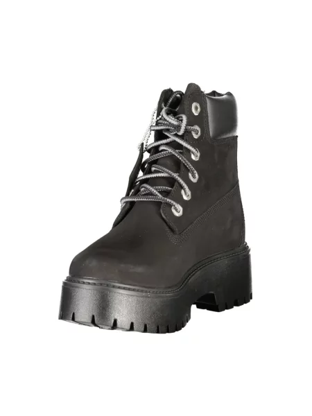 Botki Timberland w miejskim stylu z kamieniami wodoszczelne czarne