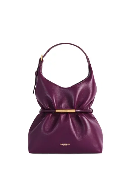 Geantă Balmain din piele violet