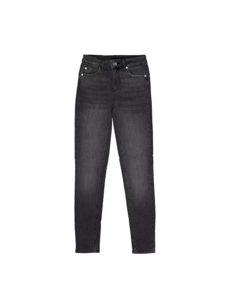 Jeansy o kroju slim fit z mieszanka bawełny model "DIVINE" Liu Jo czarne
