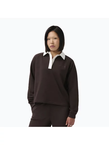 Női pulóver Sweaty Betty Revive Rugby espresso brown. Méret: S barna