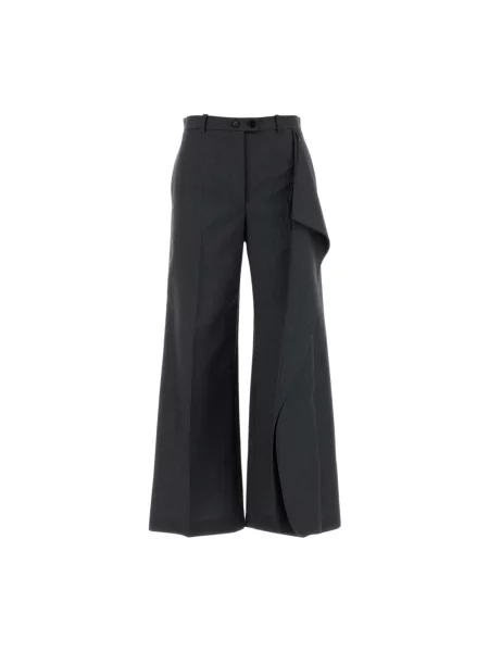 Spodnie Jil Sander wełniane szare