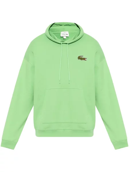 Hanorac cu glugă Lacoste verde