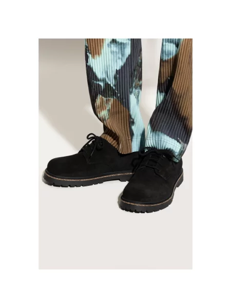 Derby Birkenstock zamszowy czarny